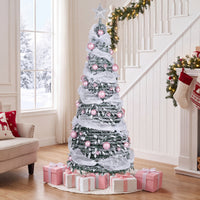 180cm Pre-Lit Pop up Christmas Tree w/ 140 LED Lights