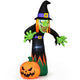 242cm Halloween Inflatable Witch and Pumpkin