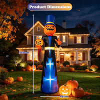 320cm Animated Halloween Inflatable Pumpkin Gentleman Decoration
