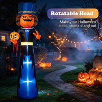 320cm Animated Halloween Inflatable Pumpkin Gentleman Decoration