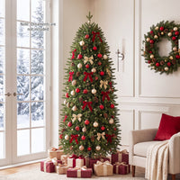 190cm Smart Pencil Christmas Tree with 220 Pre-Lit RGB LED Lights and Music Sync