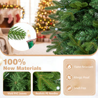190cm Smart Pencil Christmas Tree with 220 Pre-Lit RGB LED Lights and Music Sync