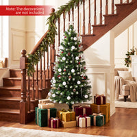 180cm/150 cm Artificial Fiber Optic Christmas Tree with 230/180 Branch Tips