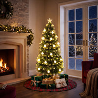 180cm/150 cm Artificial Fiber Optic Christmas Tree with 230/180 Branch Tips