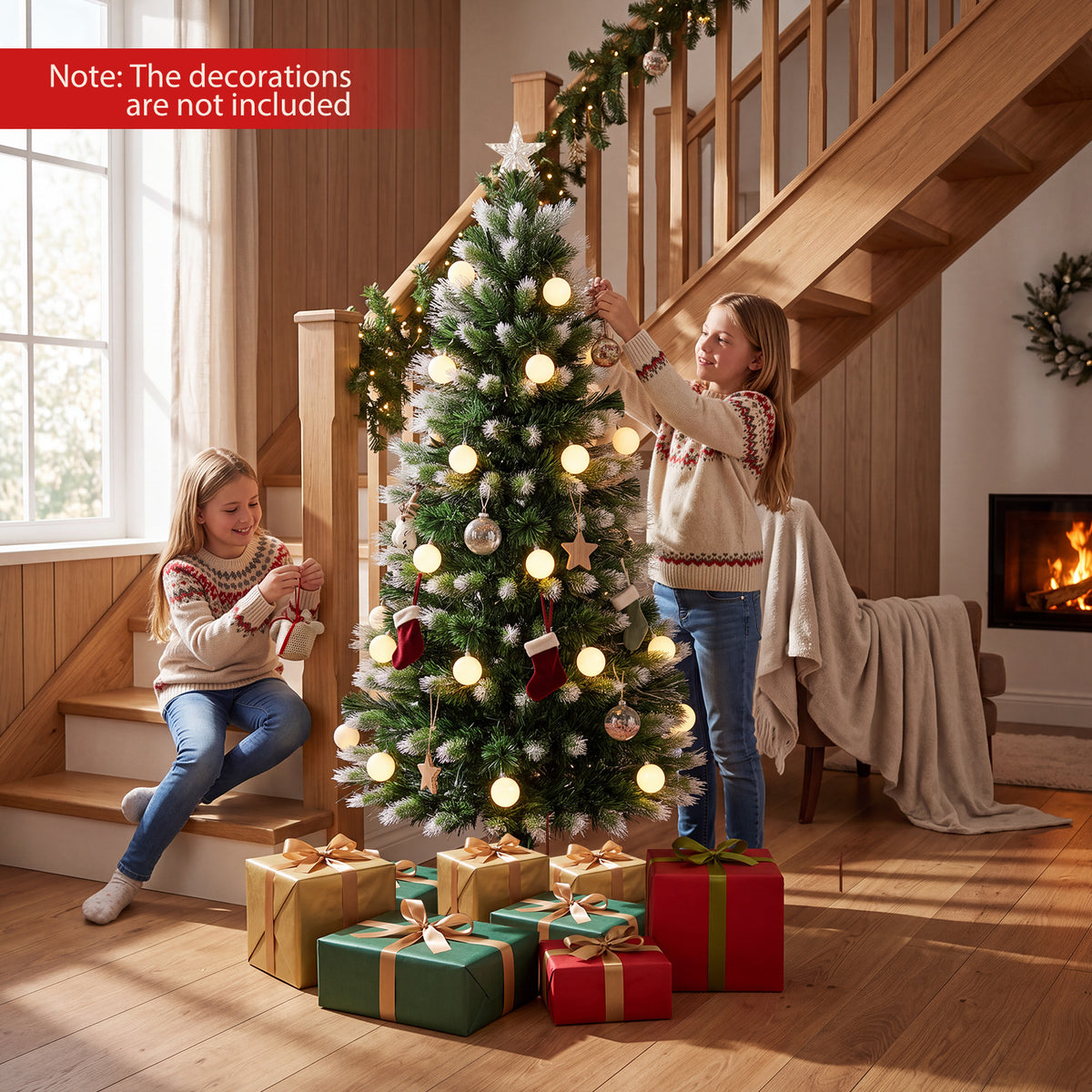 180cm/150 cm Artificial Fiber Optic Christmas Tree with 230/180 Branch Tips