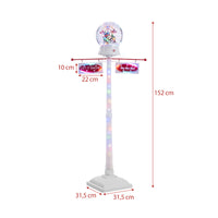 152 CM Indoor Christmas Street Lamp Post with Colorful Lights and Snow Effect