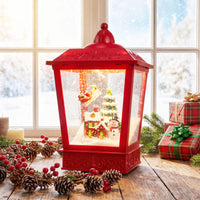 186 cm Musical Christmas Streetlight with LED Lights and Santa Scene