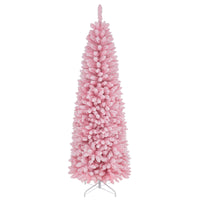 2.1M Pre-Lit Artificial Hinged Christmas Tree with 8 Lighting Modes