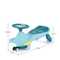 Wiggle Car for Kids w/ LED Flashing Wheels, Music, Horn