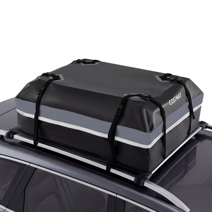 Car Rooftop Cargo Carrier with Anti-Slip Mat and 6 Door Hooks