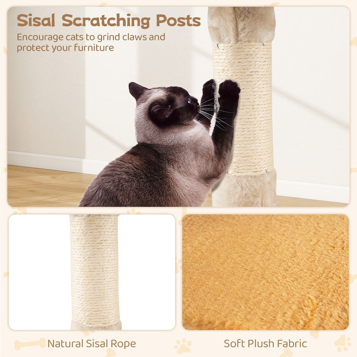 Cat Tree for Indoor Kittens Cute Kitty Tower with Plush Perch