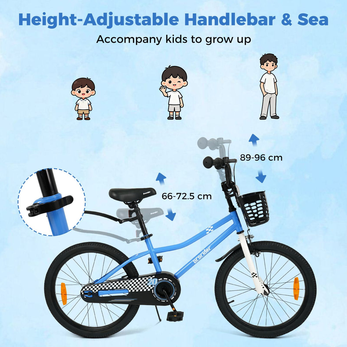 Children Training Bicycle with Handbrake and Coaster Brake