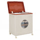 45 L Plastic Clothes Organizer with Wheels and Lid for Laundry or Bedroom