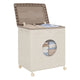 45 L Plastic Clothes Organizer with Wheels and Lid for Laundry or Bedroom