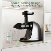 Cold Press Juicer with 95 High Yield and 2 Speed Modes for Home Use