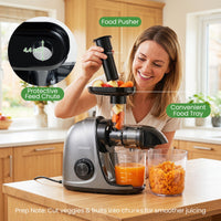 Cold Press Juicer with 95 High Yield and 2 Speed Modes for Home Use