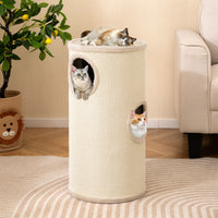 4-Story Cat Condo with Sisal Scratching Pad for Indoor Cats