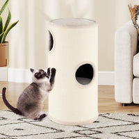 4-Story Cat Condo with Sisal Scratching Pad for Indoor Cats