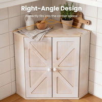 Corner Bread Box for Kitchen Counter with Large Capacity Bread Storage Bin for Homemade Bread