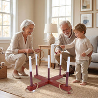 Ring Toss Yard Game Set with 6 Rings for Party and Outdoor Activities