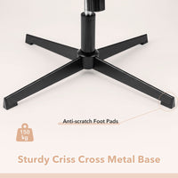 Criss Cross Chair with Flip-up Arms and Adjustable Height for Home Office and Study Room