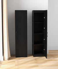 150 cm Tall Storage Cabinet, 4-Tier Freestanding Floor Cabinet