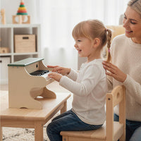 25 Keys Wooden Digital Piano Toy with Removable Music Stand
