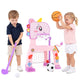 Dinosaur Toddler Basketball Hoop and Soccer Ball Activity Center