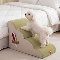 4/5-step Dog Foam Stairs with Non-slip Bottom and Washable Cover