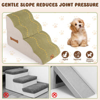 4/5-step Dog Foam Stairs with Non-slip Bottom and Washable Cover
