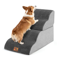 4/5-step Dog Foam Stairs with Non-slip Bottom and Washable Cover