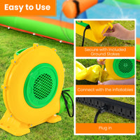 Inflatable Blower, 550W 0.8 HP Electric Blower, 1700 PA Air Blower for Inflatables