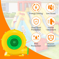 Inflatable Blower, 550W 0.8 HP Electric Blower, 1700 PA Air Blower for Inflatables