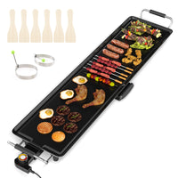 89cm Electric Griddle, Extra Large Teppanyaki Grill with Adjustable Temperature