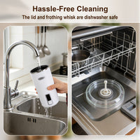 6-in-1 Electric Milk Frother Warm and Cold Foam Maker for Home Office