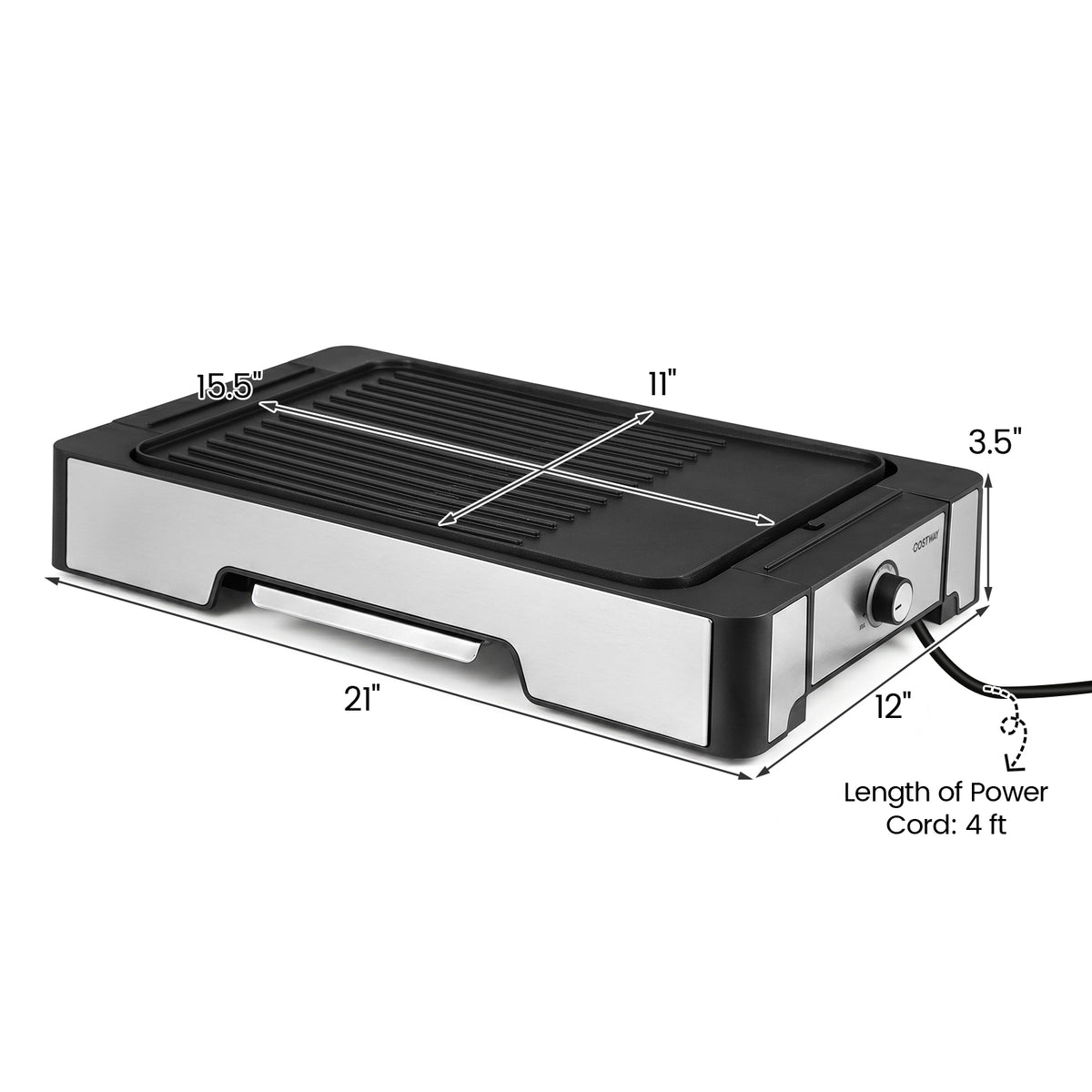 2300W Electric BBQ Grill and Griddle with Nonstick Cooking Plate