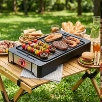 2300W Electric BBQ Grill and Griddle with Nonstick Cooking Plate