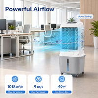 Evaporative Air Cooler with 27 L Large Water Tank