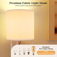 Modern Floor Lamp with 3-Tier Shelves and Pull Chain Switch