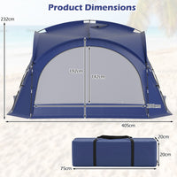 Easy Setup Dome Canopy Tent with Roof Vents and Carrying Bag