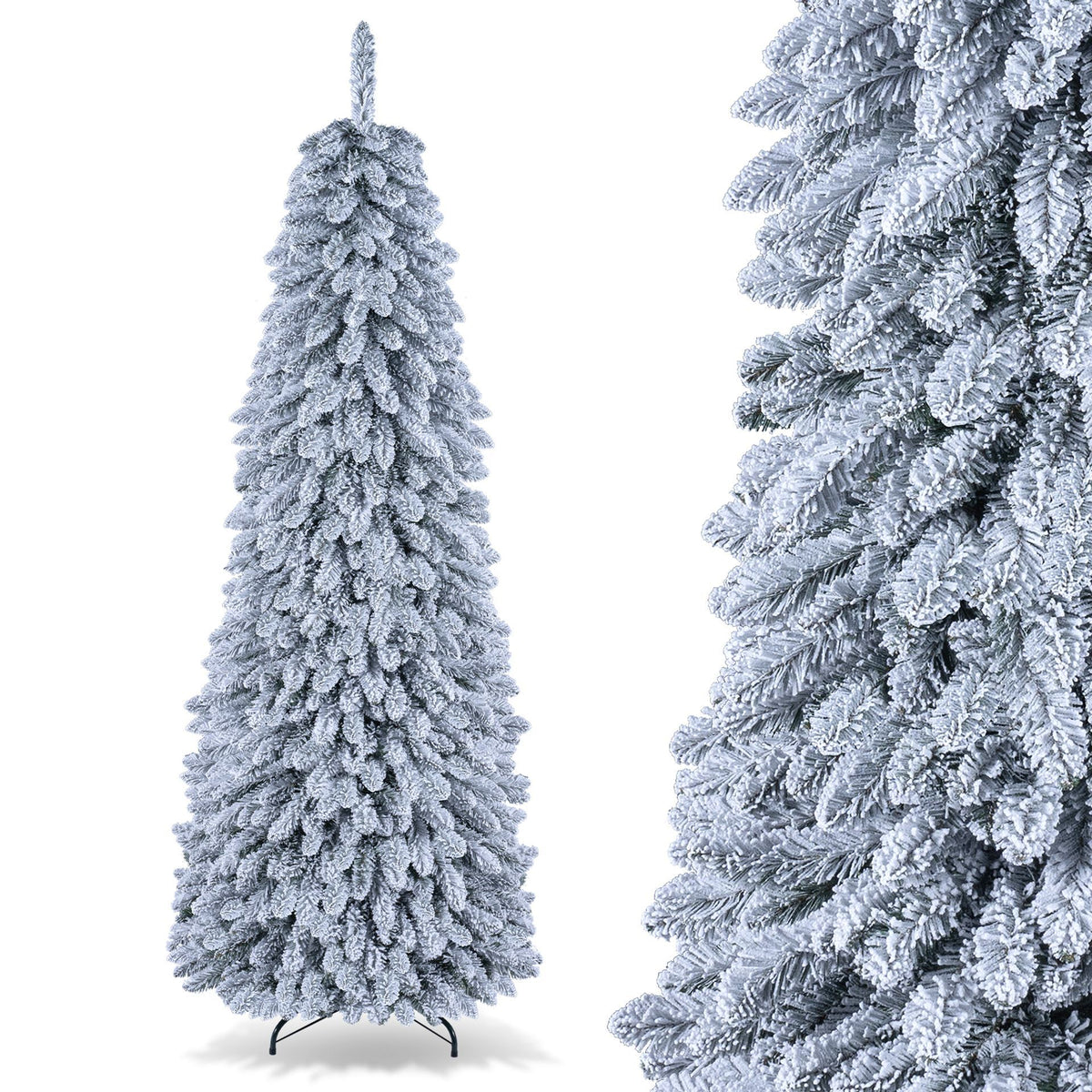 180/210cm Pop up Christmas Tree with Snowy Branch Tips