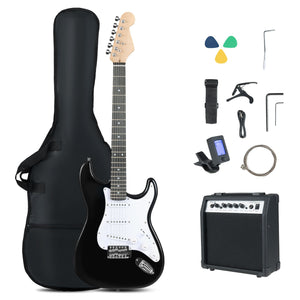 Electric Guitar Beginner Kit with Amplifier and Classic SSS Pickup