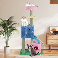Elephant Themed Cat Tree with 2 Condos and Scratching Posts