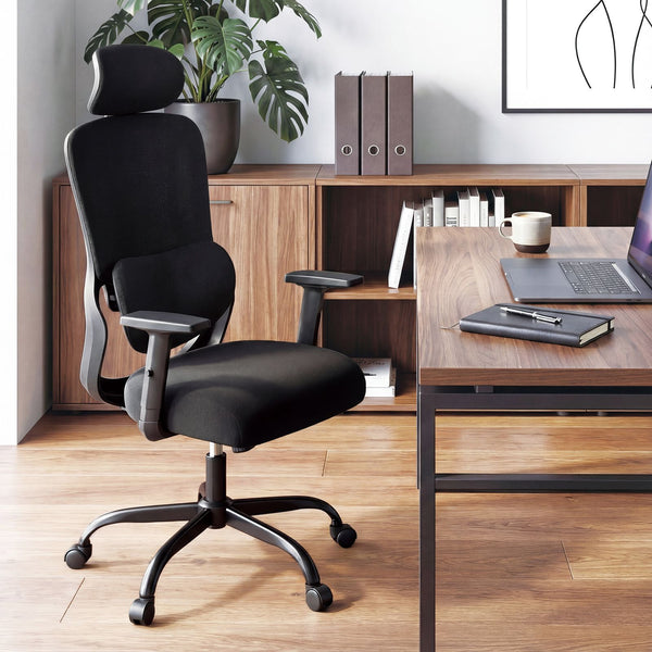 Ergonomic Office Chair with Headrest and Adjustable Backrest
