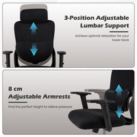 Ergonomic Office Chair with Headrest and Adjustable Backrest