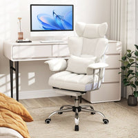 Heavy Duty Executive Office Chair with Retractable Footrest, 180 kg Weight Capacity