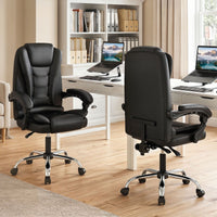 Executive Chair High Back with Linkage Armrests and Adjustable Height for Office