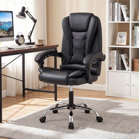 Executive Chair High Back with Linkage Armrests and Adjustable Height for Office
