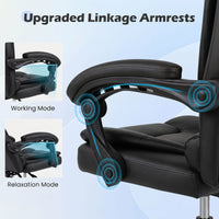 Executive Chair High Back with Linkage Armrests and Adjustable Height for Office