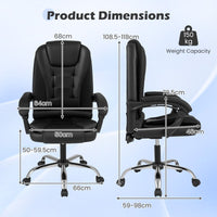 Executive Chair High Back with Linkage Armrests and Adjustable Height for Office